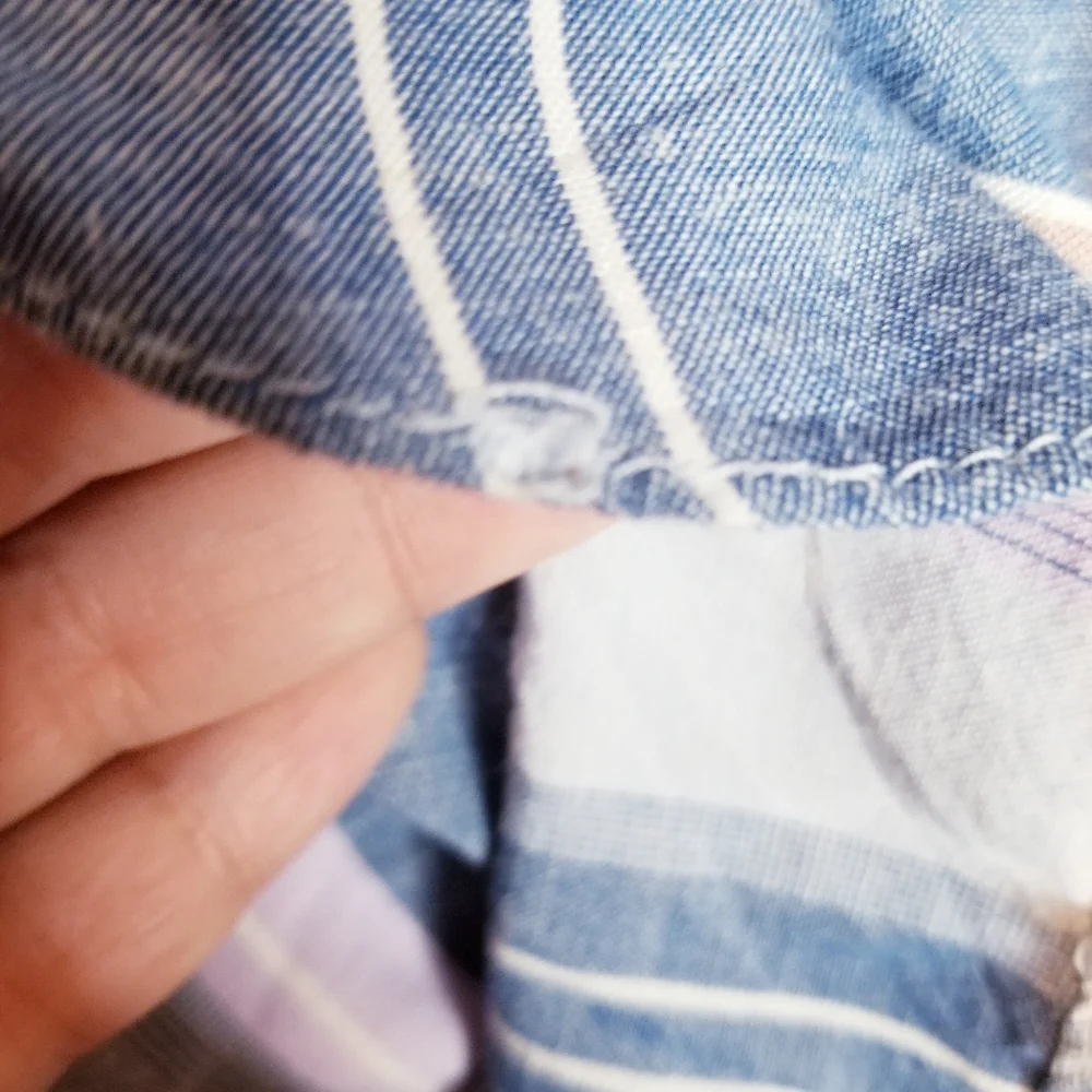 Drew linen blend stripes beachy pants_7
